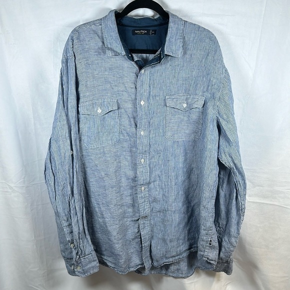 NAUTICA BUTTON DOWN SIZE(XXL) - Picture 1 of 8